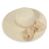 "Bow Ribbon" wide brim woman sun hat wholesale