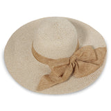 "Bow Ribbon" wide brim woman sun hat wholesale