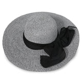 "Bow Ribbon" wide brim woman sun hat wholesale