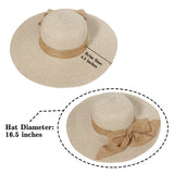 "Bow Ribbon" wide brim woman sun hat wholesale