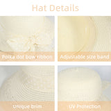 "Polka dot" women's sun hat wholesale