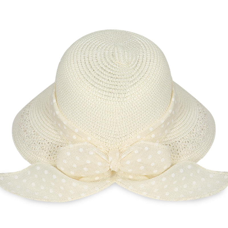 "Polka dot" women's sun hat wholesale