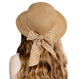 "Polka dot" women's sun hat wholesale