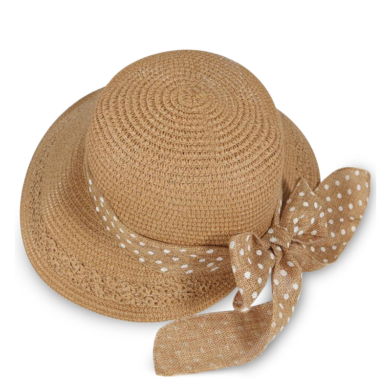 "Polka dot" women's sun hat wholesale