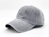 "Blank" DISTRESSED BASEBALL CAP WHOLESALE BY DOZEN(12PCS)