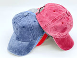 "Blank" DISTRESSED BASEBALL CAP WHOLESALE BY DOZEN(12PCS)