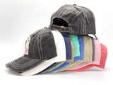 "Life's A Beach" DISTRESSED VINTAGE BASEBALL CAP WHOLESALE BY DOZEN(12PCS)