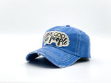 "Love God Love People" DISTRESSED BASEBALL CAP WHOLESALE BY DOZEN(12PCS)