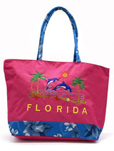 "Florida Dolphin" BEACH BAGS WHOLESALE BY DOZEN(12PCS)