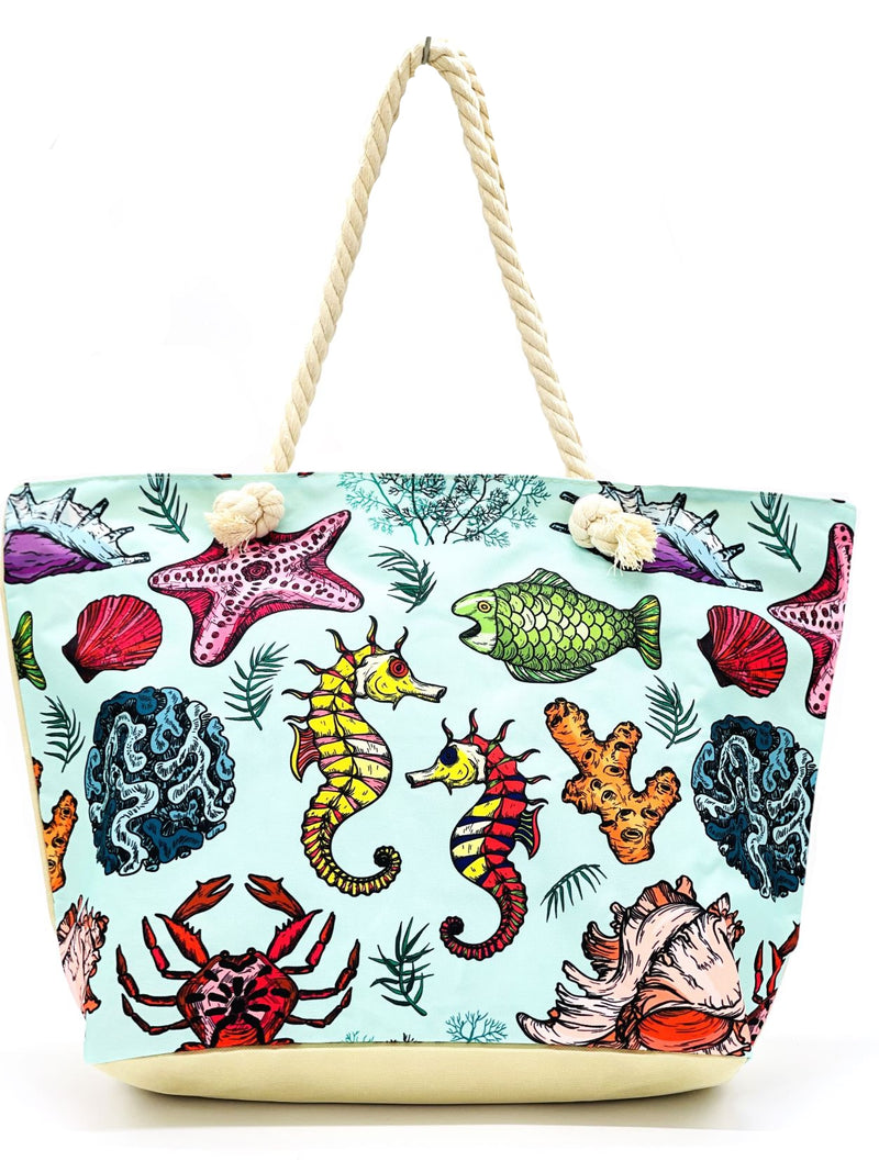 "Tropical" BEACH BAGS WHOLESALE BY DOZEN(12PCS)