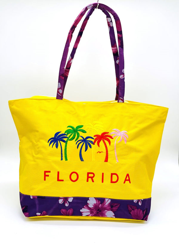 "Palm Trees" BEACH BAGS WHOLESALE BY DOZEN(12PCS)