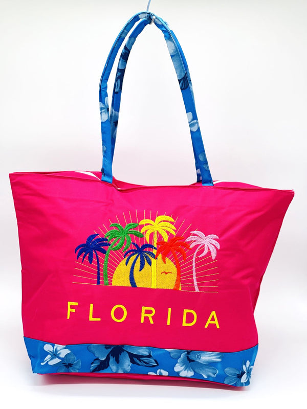 "Palm Trees" BEACH BAGS WHOLESALE BY DOZEN(12PCS)