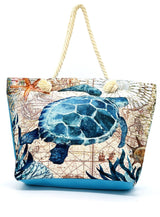 "The Sea" Vintage Beach Bags Wholesale by Dozen(12pcs)