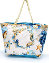 "The Sea" Vintage Beach Bags Wholesale by Dozen(12pcs)