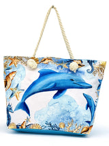 "The Sea" Vintage Beach Bags Wholesale by Dozen(12pcs)