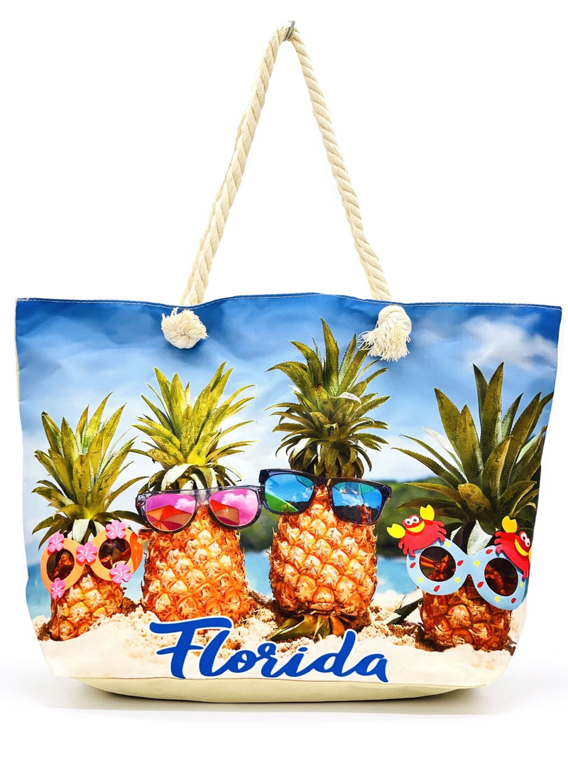 "Florida" BEACH BAGS WHOLESALE BY DOZEN(12PCS)