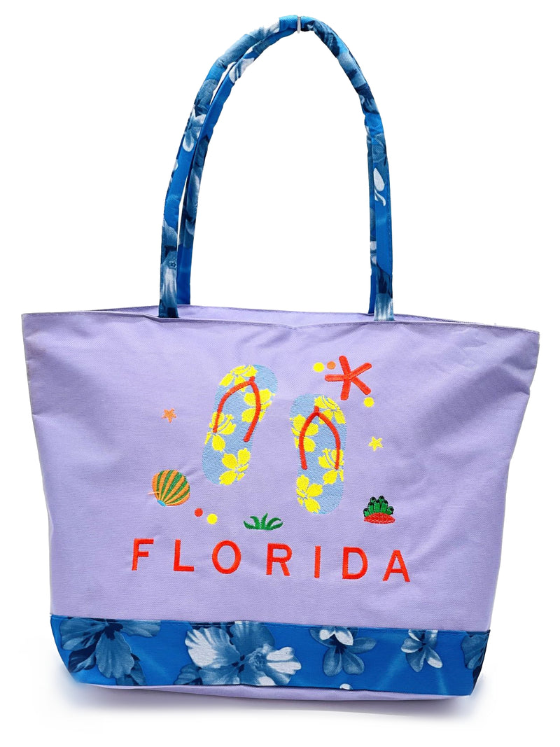 "Florida Flip flop" BEACH BAGS WHOLESALE BY DOZEN(12PCS)