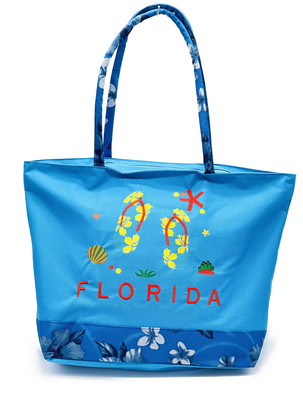 "Florida Flip flop" BEACH BAGS WHOLESALE BY DOZEN(12PCS)