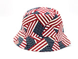 "American Flag" WHOLESALE BUCKET HAT BY DOZEN(12PCS)