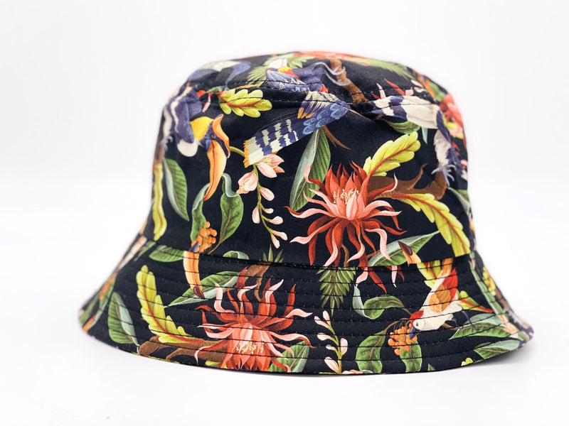 "Flower/Palm Tree" WHOLESALE BUCKET HAT BY DOZEN(12PCS)