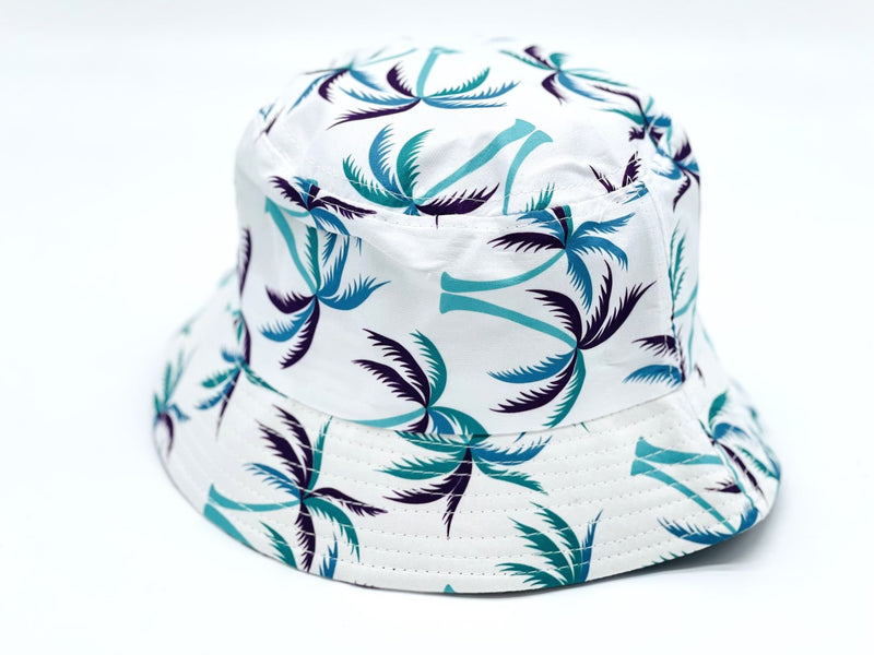 "Flower/Palm Tree" WHOLESALE BUCKET HAT BY DOZEN(12PCS)