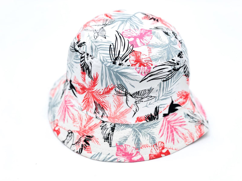 "hummingbird/palm tree" WHOLESALE BUCKET HAT BY DOZEN(12PCS)