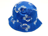 "hummingbird/palm tree" WHOLESALE BUCKET HAT BY DOZEN(12PCS)