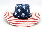 "US Flag" COWBOY HAT WHOLESALE BY DOZEN(12PCS)