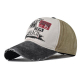 "Beach" DISTRESSED BASEBALL CAP wholesale BY DOZEN(12PCS)