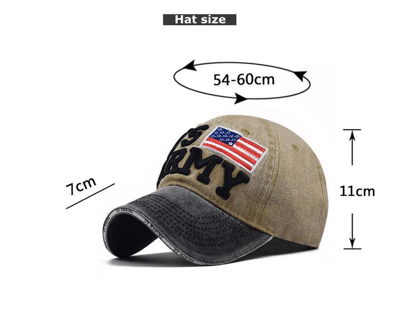 "US Army" DISTRESSED BASEBALL CAP wholesale BY DOZEN(12PCS)