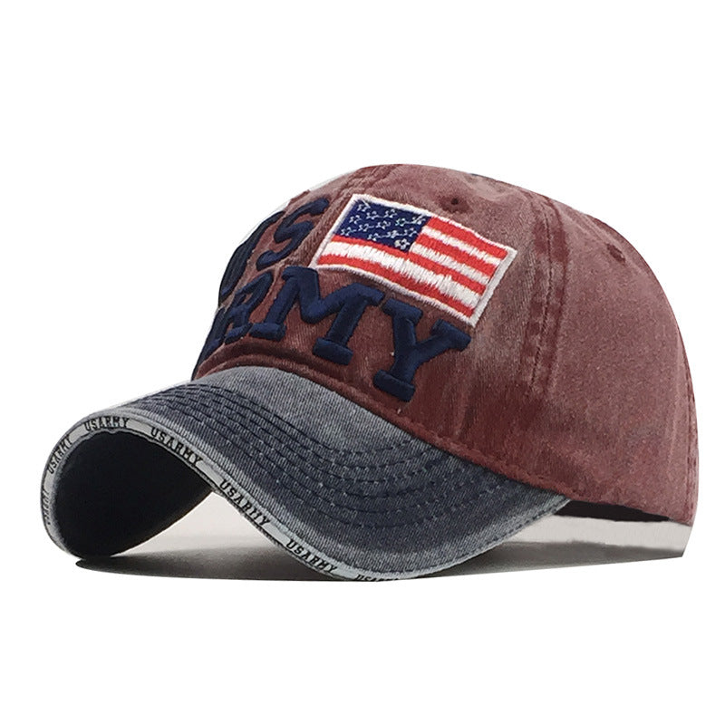 "US Army" DISTRESSED BASEBALL CAP wholesale BY DOZEN(12PCS)