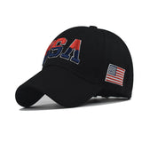 "Double Color USA" Baseball Cap wholesale By Dozen(12pcs)