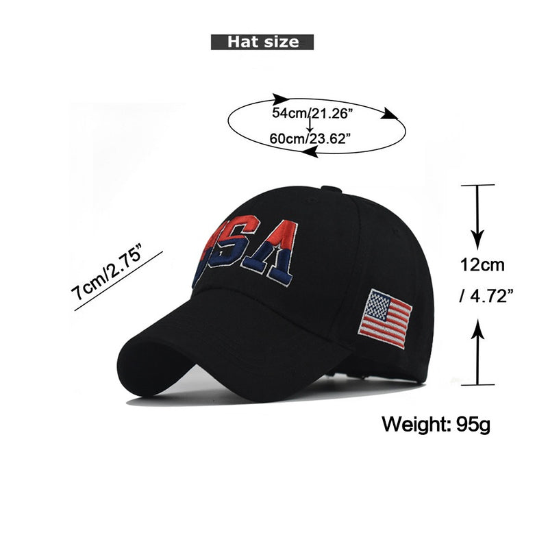 "Double Color USA" Baseball Cap wholesale By Dozen(12pcs)