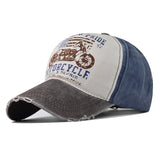 ”American Pride Motorcycle" DISTRESSED BASEBALL CAP wholesale BY DOZEN(12PCS)