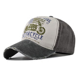 ”American Pride Motorcycle" DISTRESSED BASEBALL CAP wholesale BY DOZEN(12PCS)