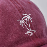 “Palm Tree" DISTRESSED BASEBALL CAP wholesale BY DOZEN(12PCS)