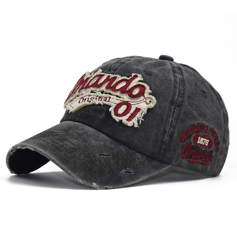 "Orlando" DISTRESSED BASEBALL CAP wholesale BY DOZEN(12PCS)