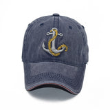 “Anchor” DISTRESSED BASEBALL CAP wholesale BY DOZEN(12PCS)