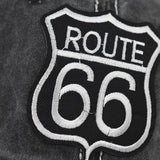 "Route 66" DISTRESSED BASEBALL CAP wholesale BY DOZEN(12PCS)