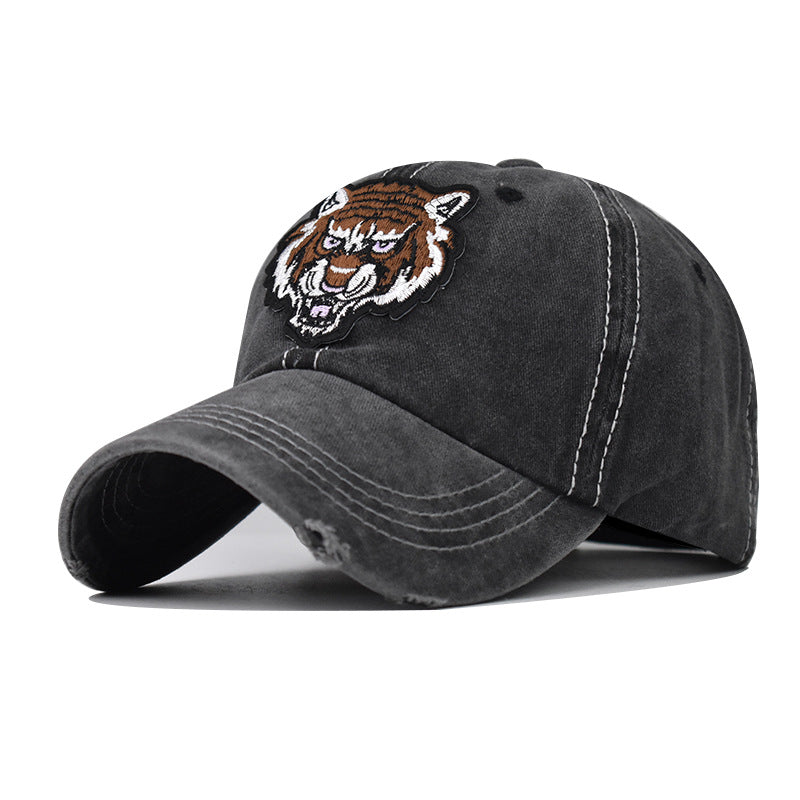 "Tiger" DISTRESSED BASEBALL CAP wholesale BY DOZEN(12PCS)