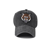 "Tiger" DISTRESSED BASEBALL CAP wholesale BY DOZEN(12PCS)