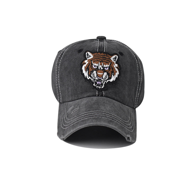 "Tiger" DISTRESSED BASEBALL CAP wholesale BY DOZEN(12PCS)