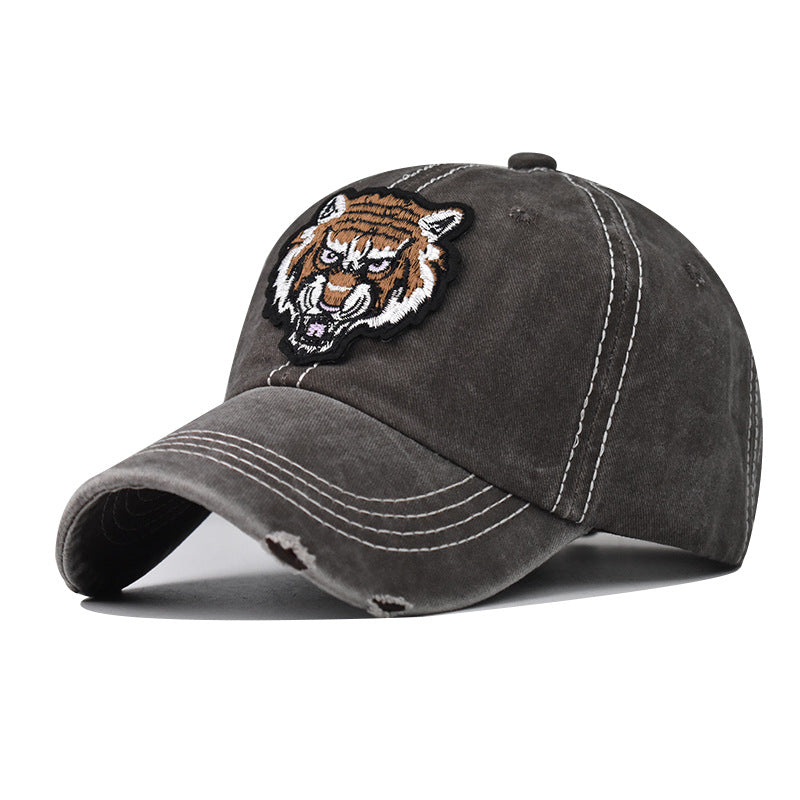 "Tiger" DISTRESSED BASEBALL CAP wholesale BY DOZEN(12PCS)