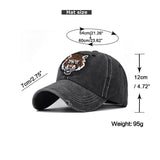 "Tiger" DISTRESSED BASEBALL CAP wholesale BY DOZEN(12PCS)