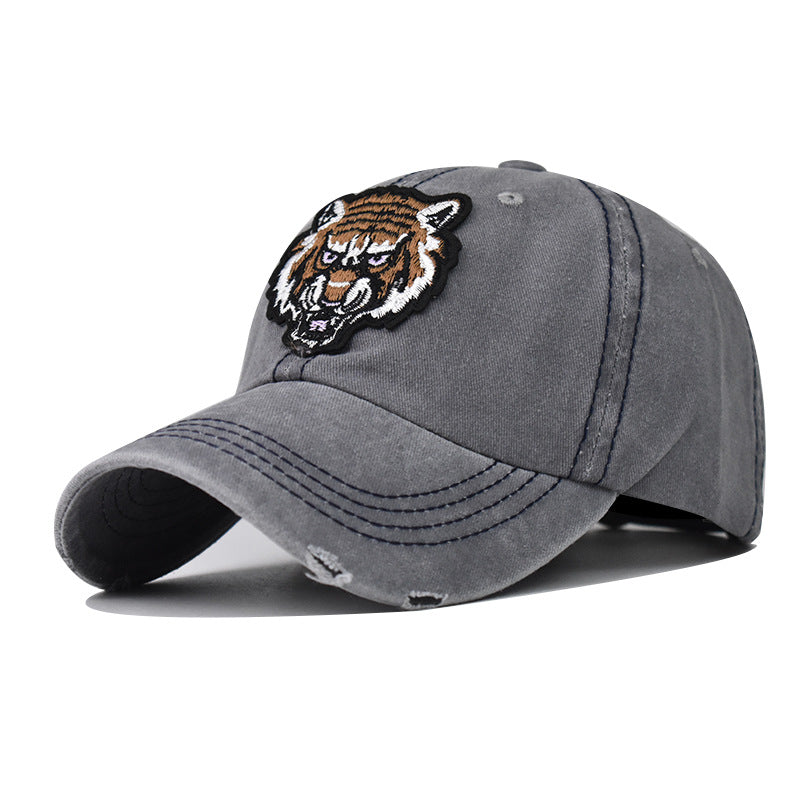 "Tiger" DISTRESSED BASEBALL CAP wholesale BY DOZEN(12PCS)