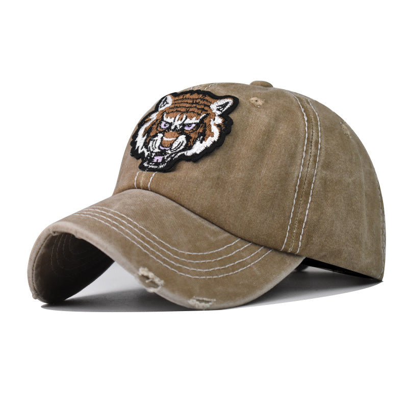 "Tiger" DISTRESSED BASEBALL CAP wholesale BY DOZEN(12PCS)