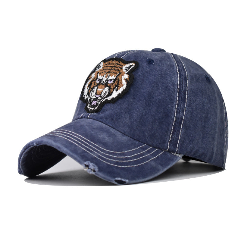 "Tiger" DISTRESSED BASEBALL CAP wholesale BY DOZEN(12PCS)