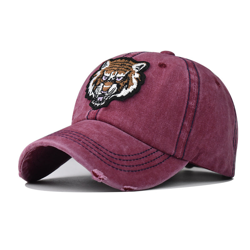 "Tiger" DISTRESSED BASEBALL CAP wholesale BY DOZEN(12PCS)