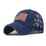 "US Flag" VENTED DISTRESSED BASEBALL CAP wholesale BY DOZEN(12PCS)