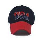 "USA" VENTED BASEBALL CAP wholesale BY DOZEN(12PCS)